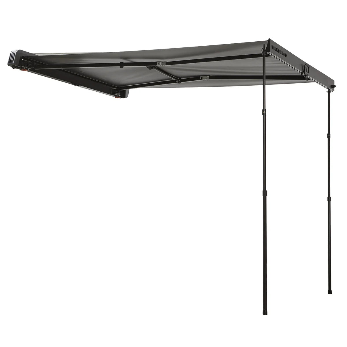 Schwarze aluminium seitenmarkise branch automatic 2m mit automatischem einrollen und stabilen metallstangen