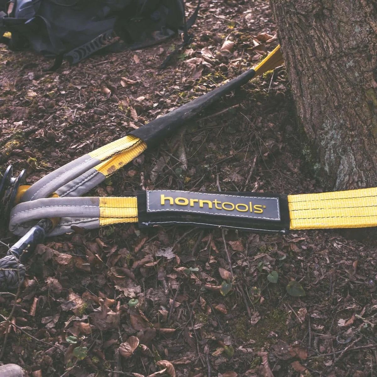 Bergegurt gelb 21 Tonnen Bruchlast von Horntools – Bergegurt