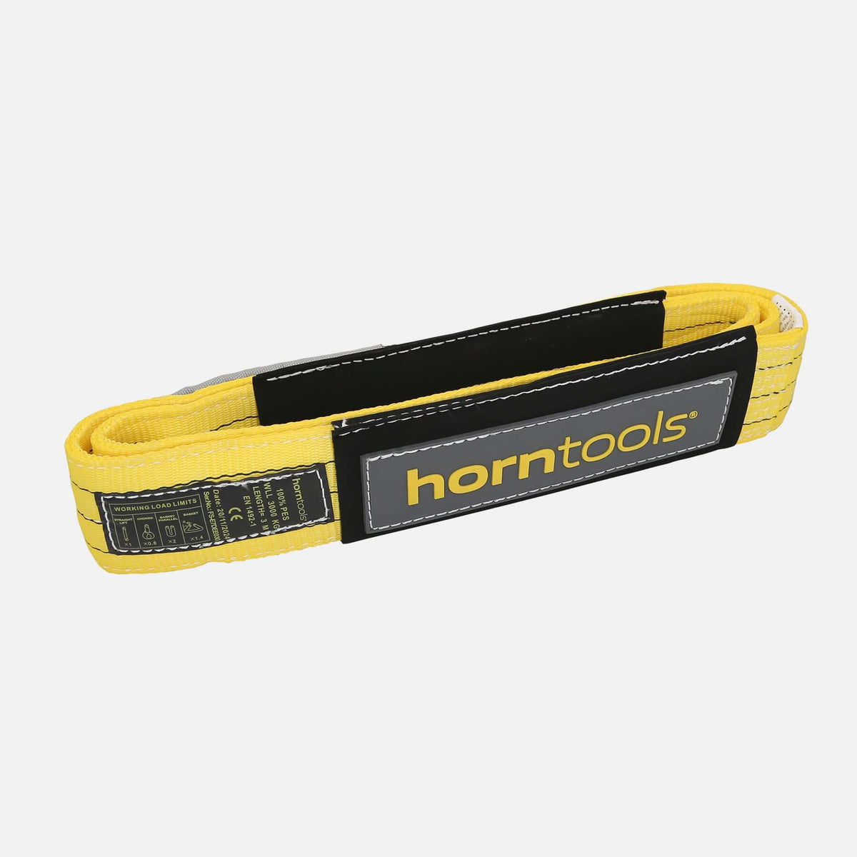Bergegurt gelb 21 Tonnen Bruchlast von Horntools – Bergegurt
