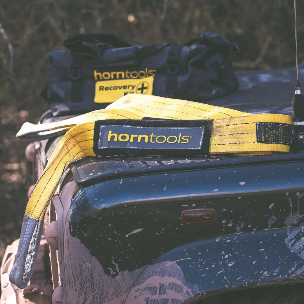Bergegurt gelb 21 Tonnen Bruchlast von Horntools – Bergegurt