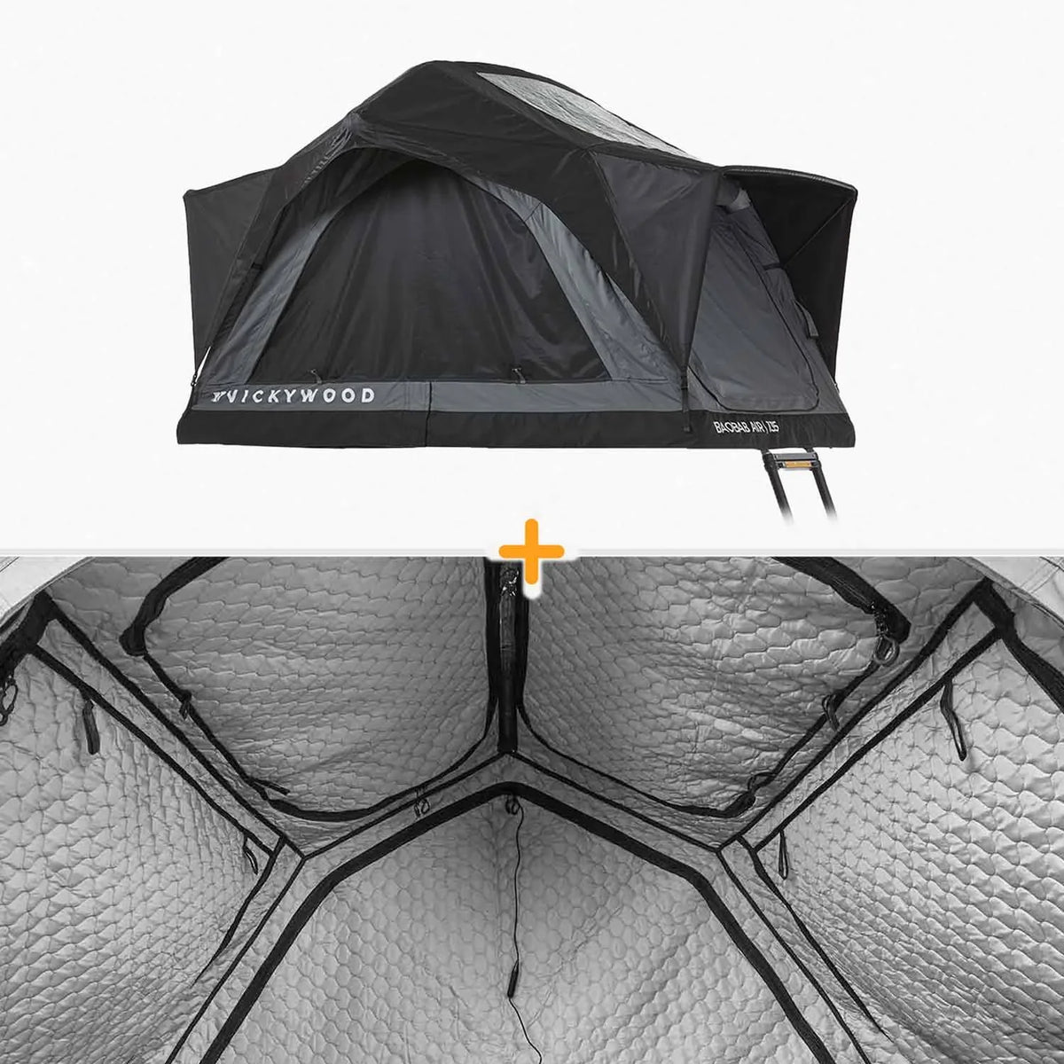 Bundle-Deal Dachzelt Vickywood BAOBAB AIR 135 – Klappdachzelt