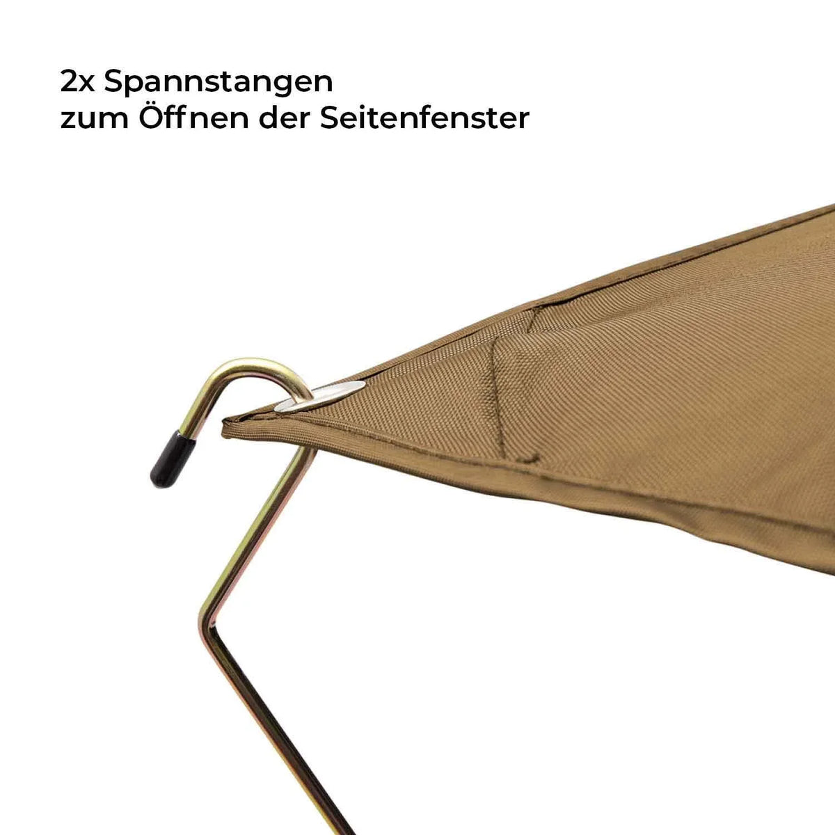 Bundle-Deal Dachzelt Vickywood MIGHTY OAK LIGHT 165 goldbraun – Dachzelt-Set