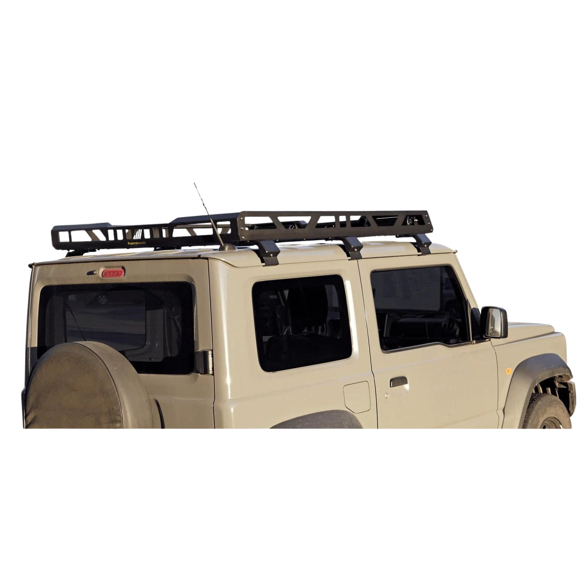 Dachträger mit fester Reling Aluminium schwarz El Portador