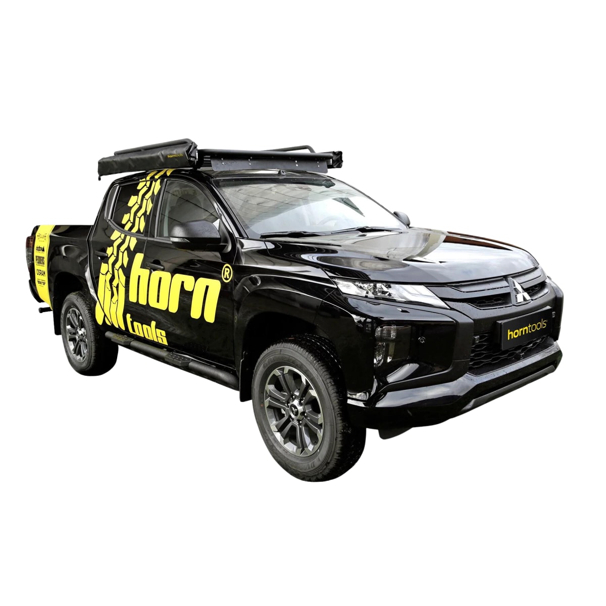 Dachträger NAVIS flach Aluminium schwarz mit Spoiler für