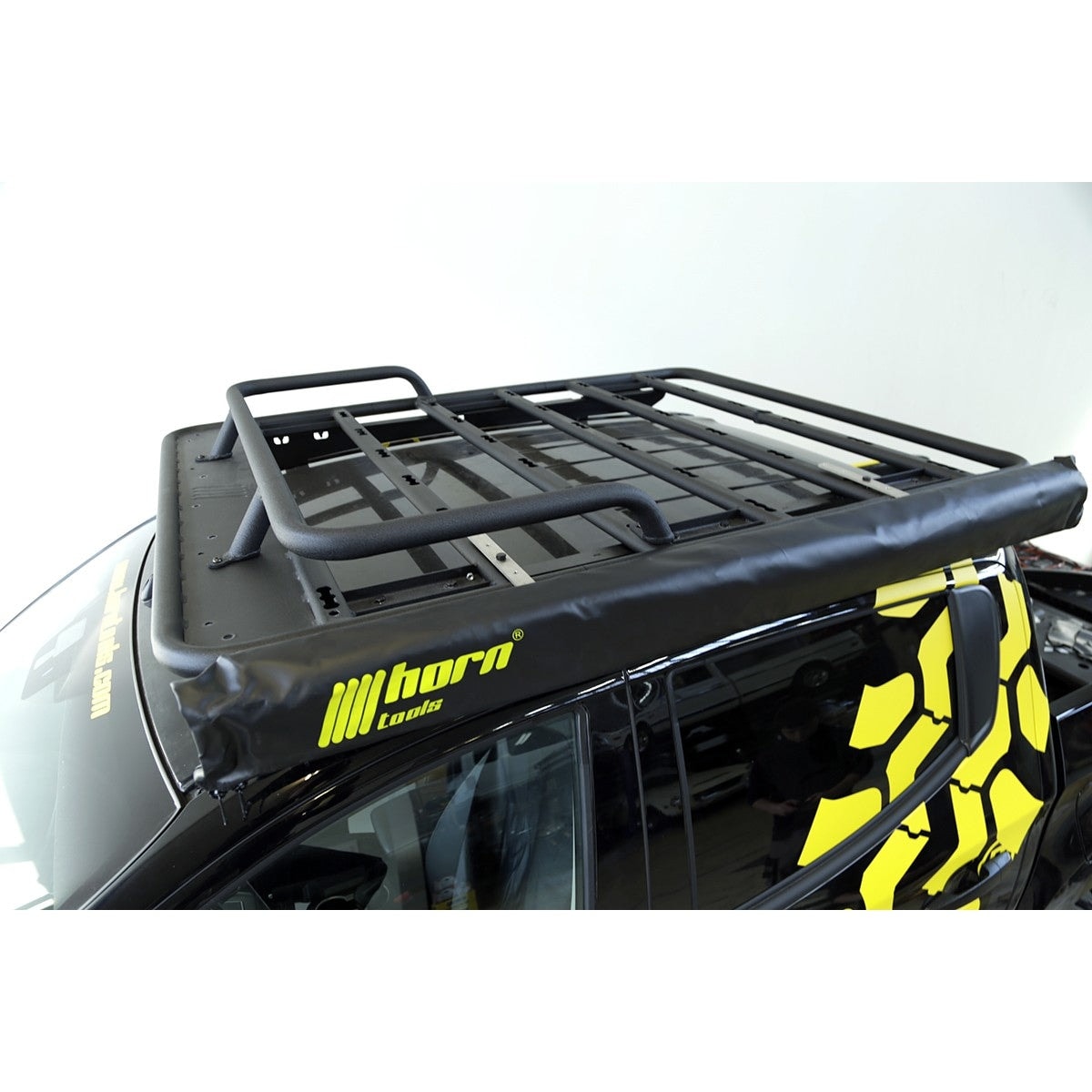 Dachträger NAVIS Reling/Front Rail Aluminium Schwarz für