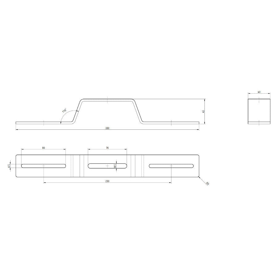 Dachzelt Halter Set für Rhino Rack Plattformen - Befestigung