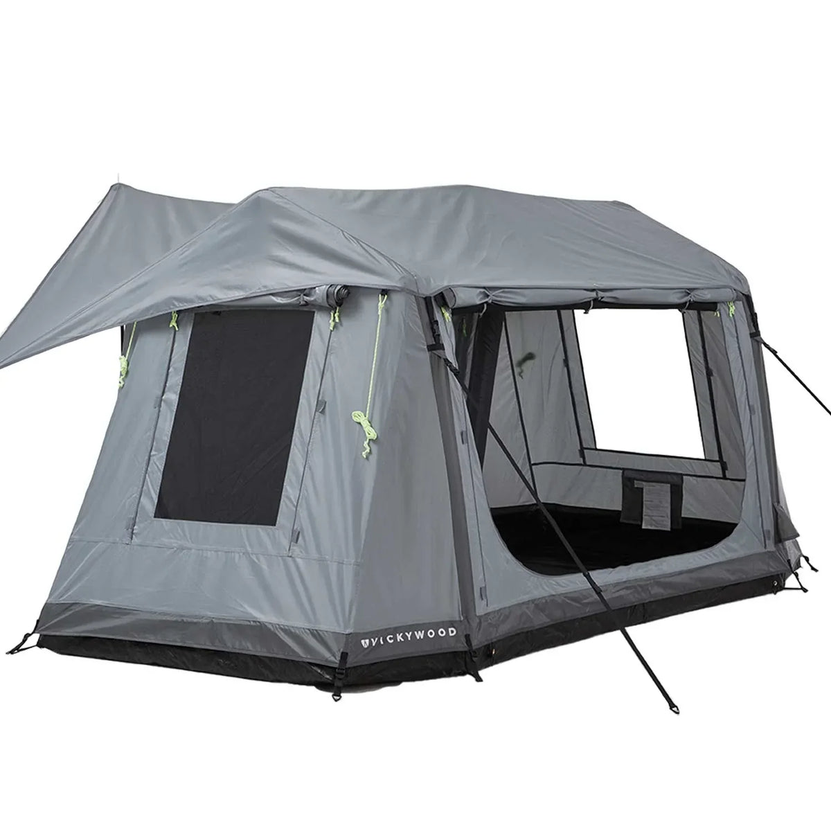 Freistehendes Campingzelt aufblasbar 140 grau – Campingzelt