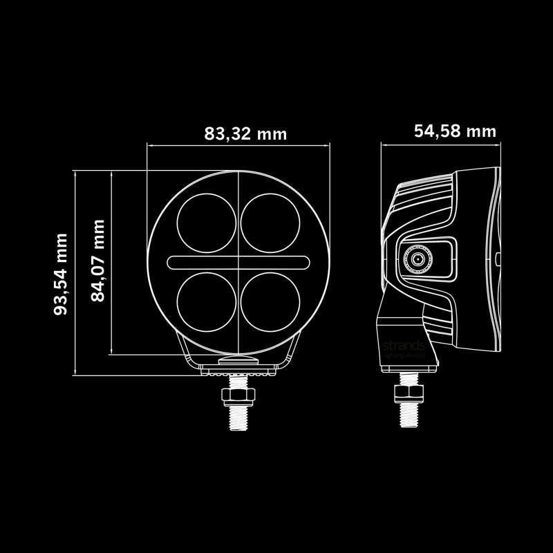 NUUK D-LINE MC DRIVING LIGHT 3″ - LED-Licht