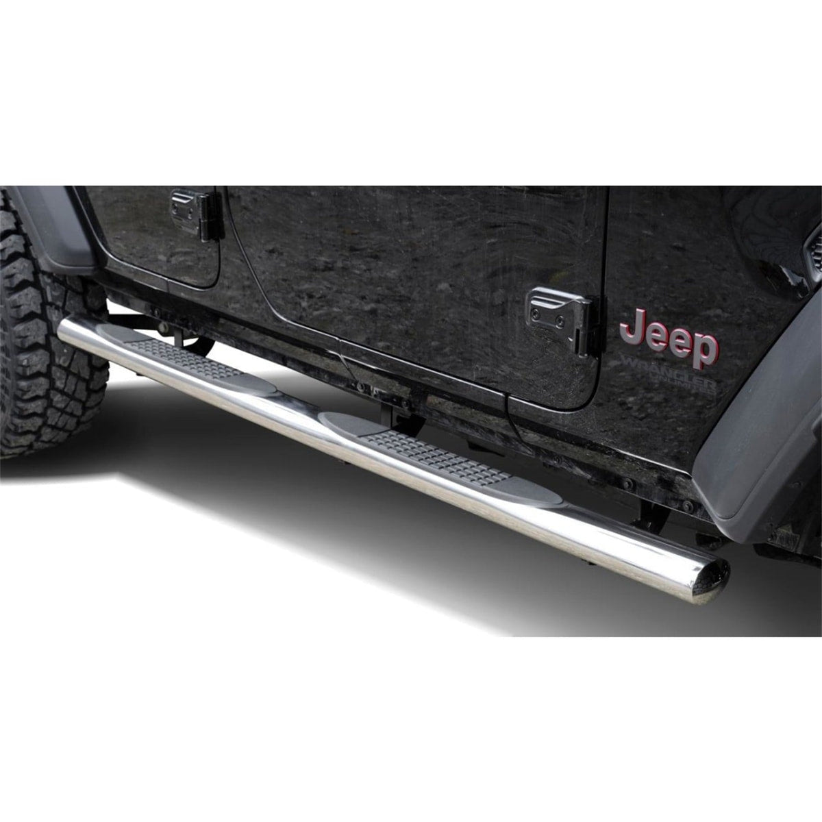 Schwellerrohre Edelstahl Ø 100 mm für Jeep Wrangler JL 4-Türer – Bild 2