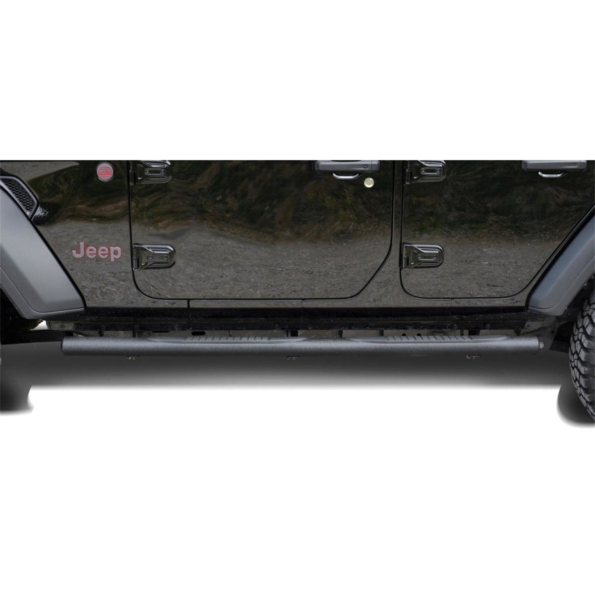 Schwellerrohre schwarz Ø 100 mm für Jeep Wrangler JL 4-Türer – Bild 4
