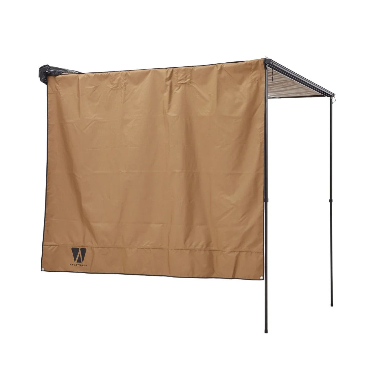 Seitenmarkise Wand VICKYWOOD 250 x 170 / 220 cm goldbraun