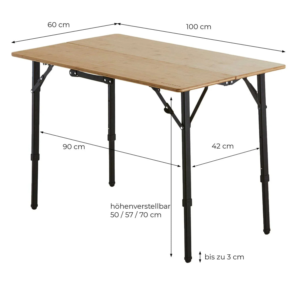 Set Campingstuhl und Tisch von Vickywood - Set aus Tisch