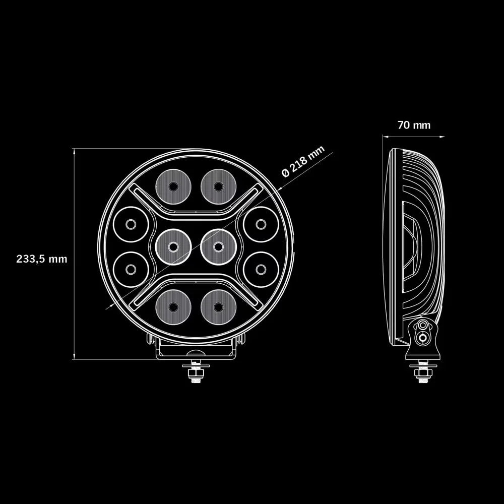 Strands DARK KNIGHT INTENSE 9″ DRIVING LIGHT LED - Driving