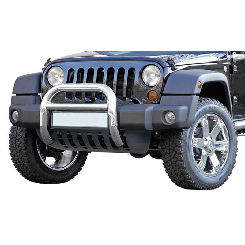 Unterfahrschutz Aluminium schwarz für Jeep Wrangler JK bis