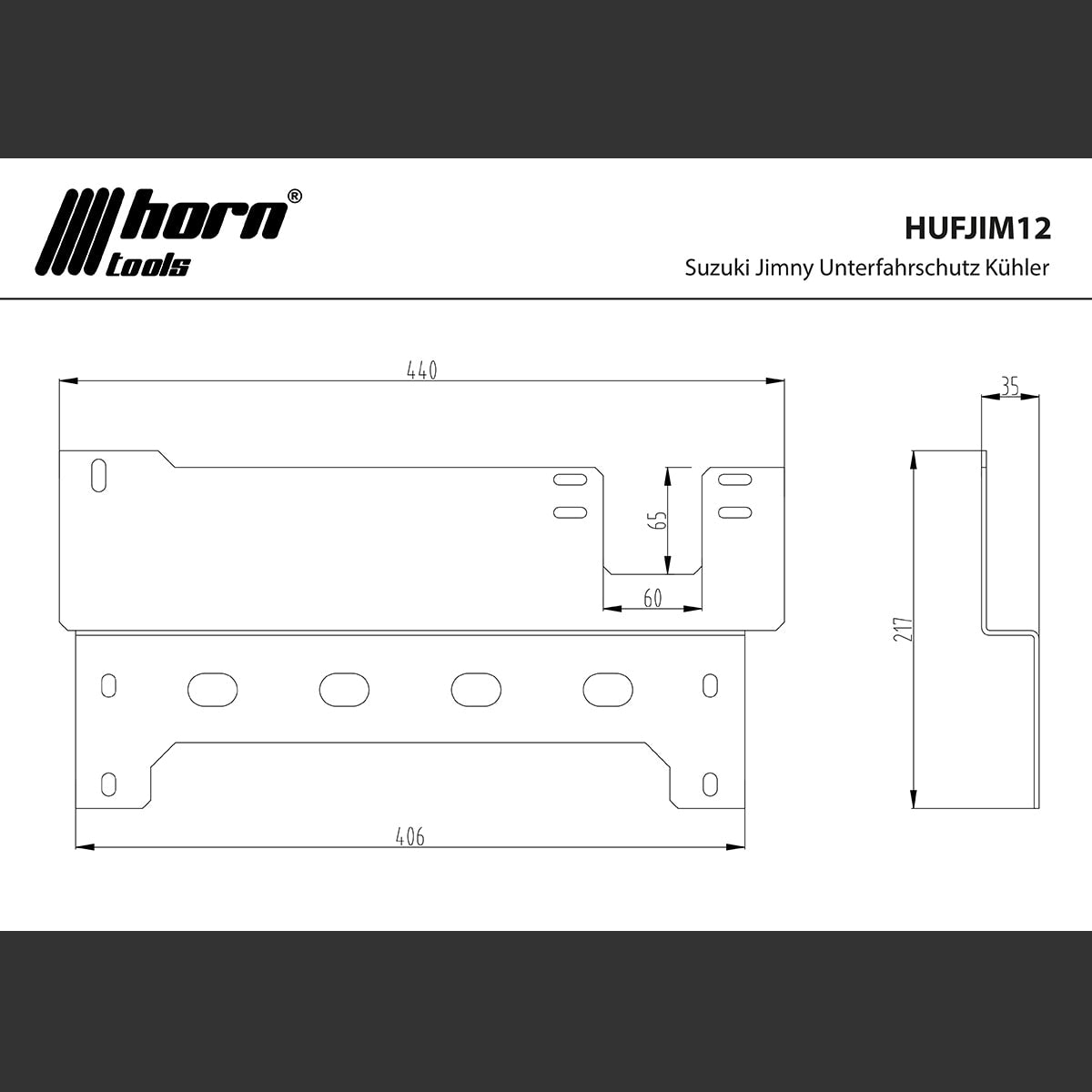 Unterfahrschutz Kühler Stahl für Suzuki Jimny I -