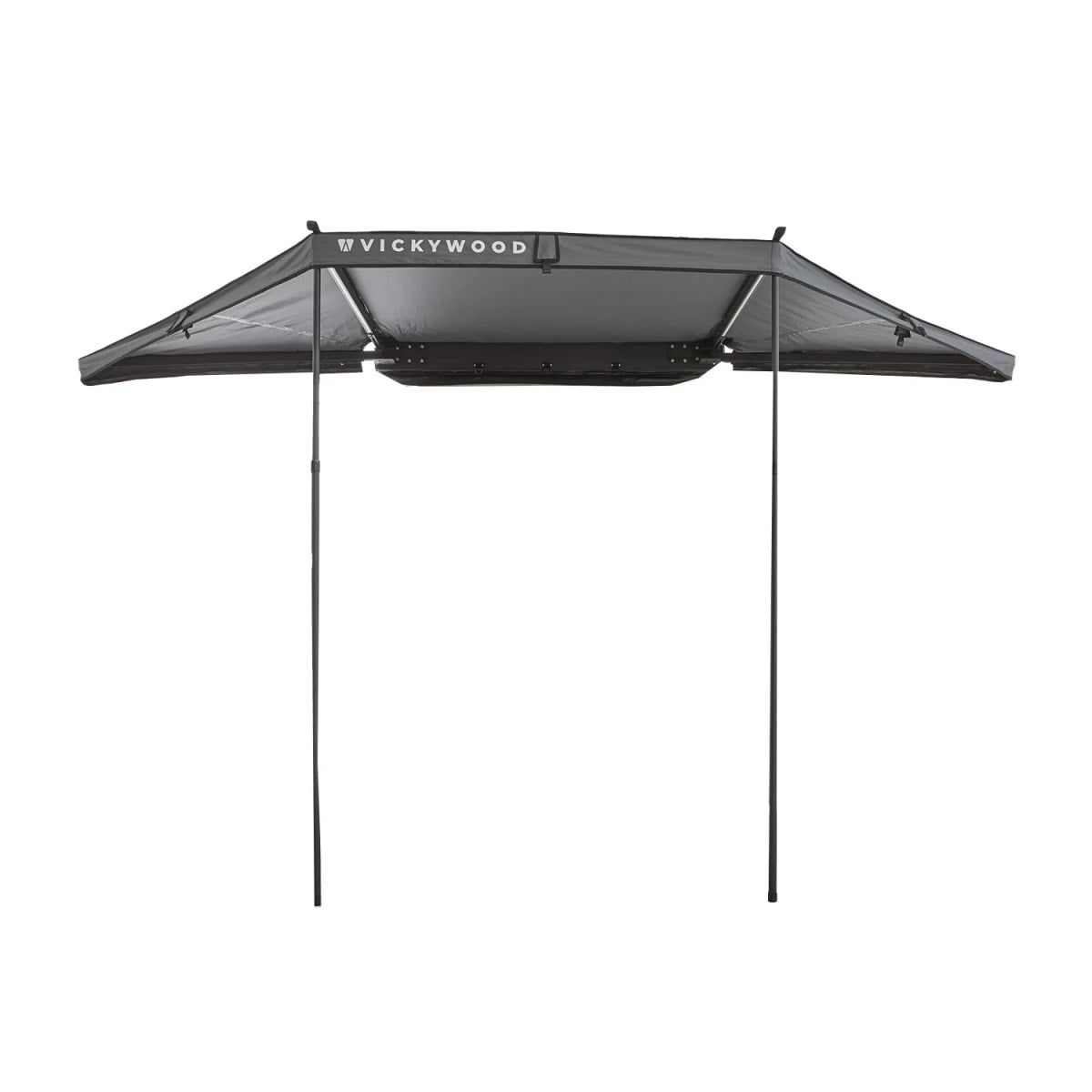 180° Heck-Markise LEAF 150 cm von Vickywood grau - Markisen