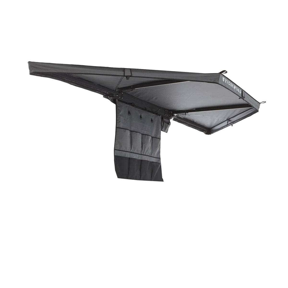 180° Heck-Markise LEAF 150 cm von Vickywood grau - Markisen