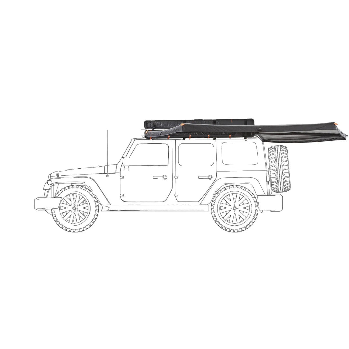 270° Hardcover Seitenmarkise BRANCH RUGGED - Markisen