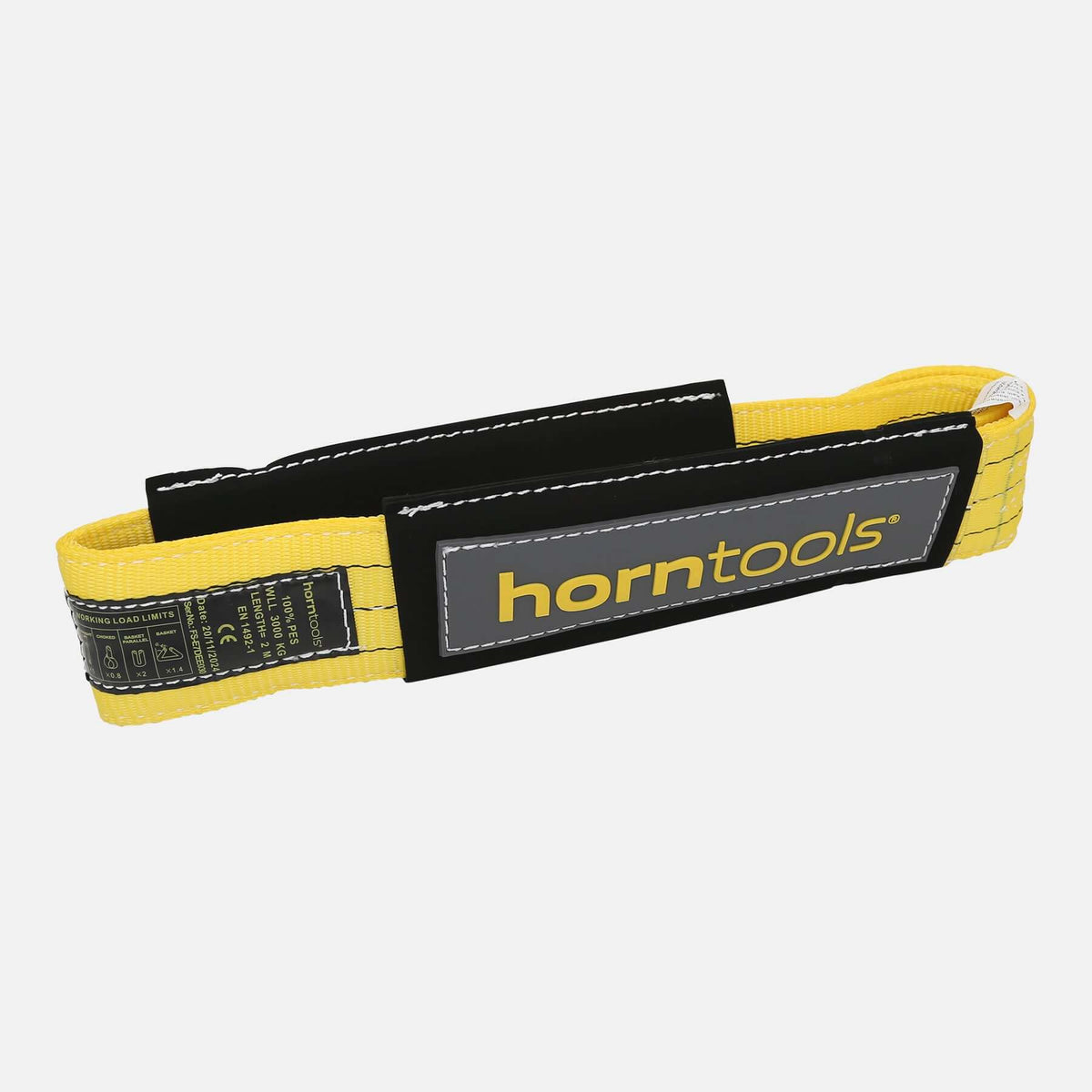 Bergegurt gelb 21 Tonnen Bruchlast von Horntools – Bergegurt