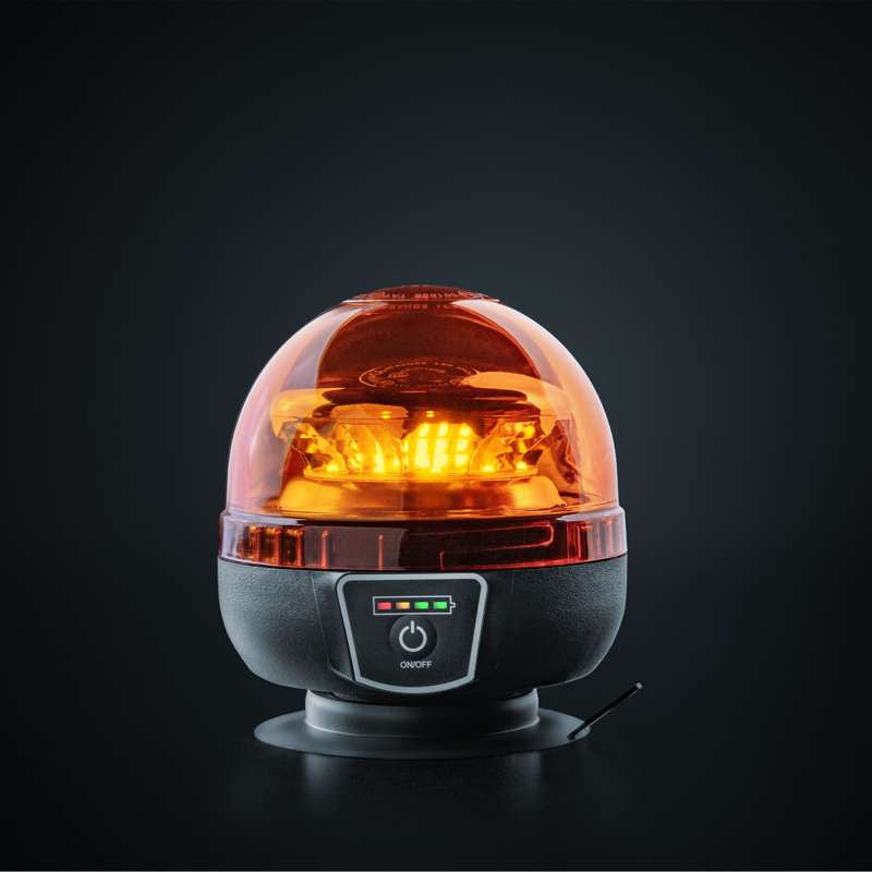 BIG ENERGY PORTABLE WARNING LIGHT BEACON AMBER LENS Tragbar