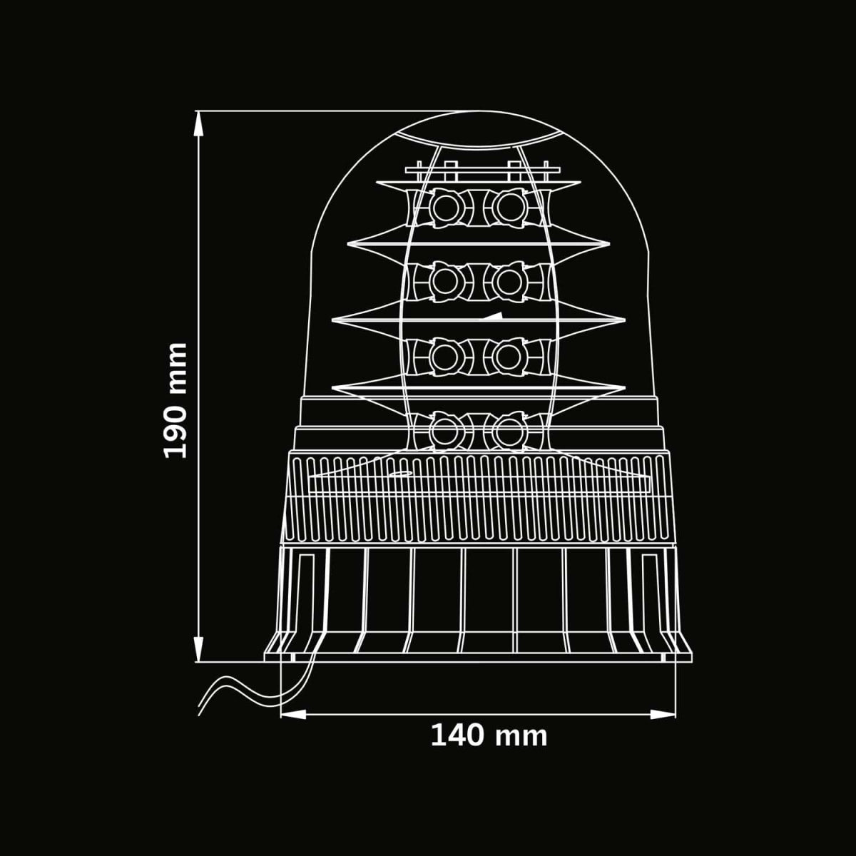 BIG ENERGY XL WARNING LIGHT BEACON - Positionslicht