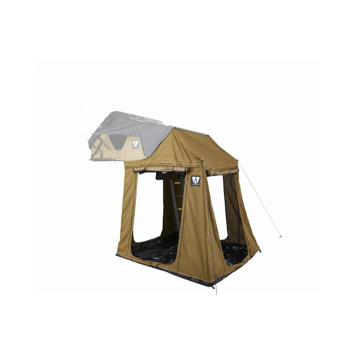 Bundle-Deal Dachzelt Vickywood MIGHTY OAK 3.0 160 goldbraun – Dachzelt-Set