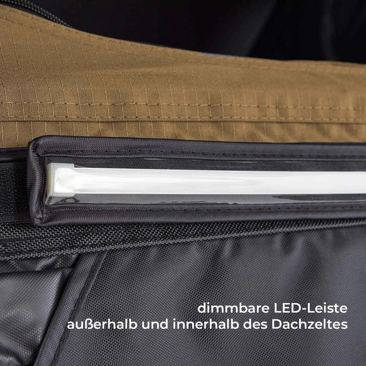 Bundle-Deal Dachzelt Vickywood MIGHTY OAK LIGHT 165 goldbraun – Dachzelt-Set