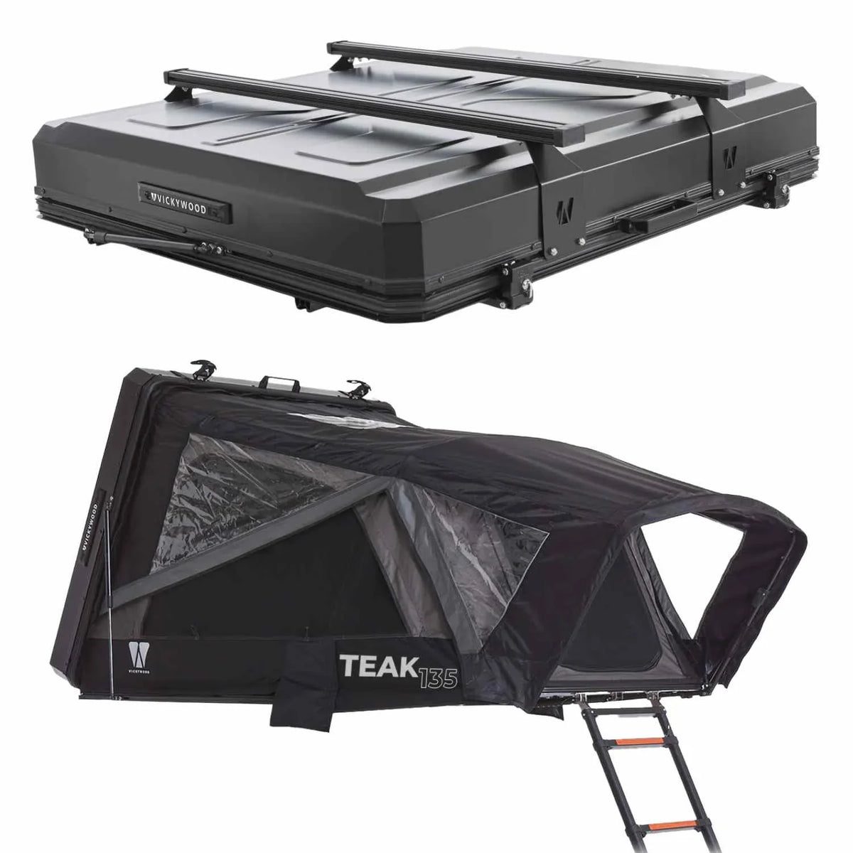 Bundle-Deal Dachzelt Vickywood TEAK 135 – Dachzelt-Set