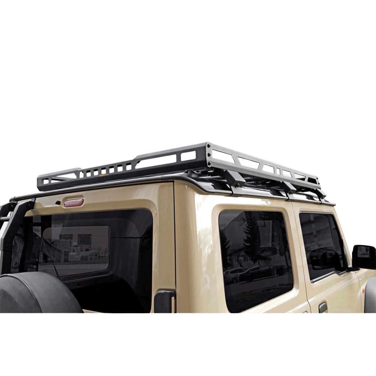 Dachträger mit fester Reling Aluminium schwarz El Portador