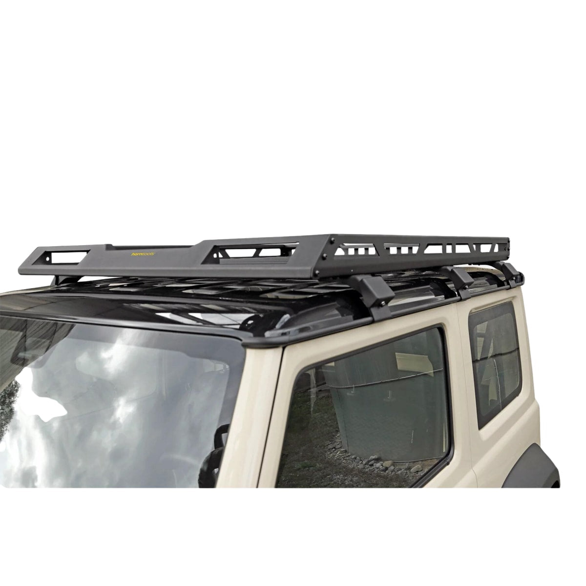 Dachträger mit fester Reling Aluminium schwarz El Portador