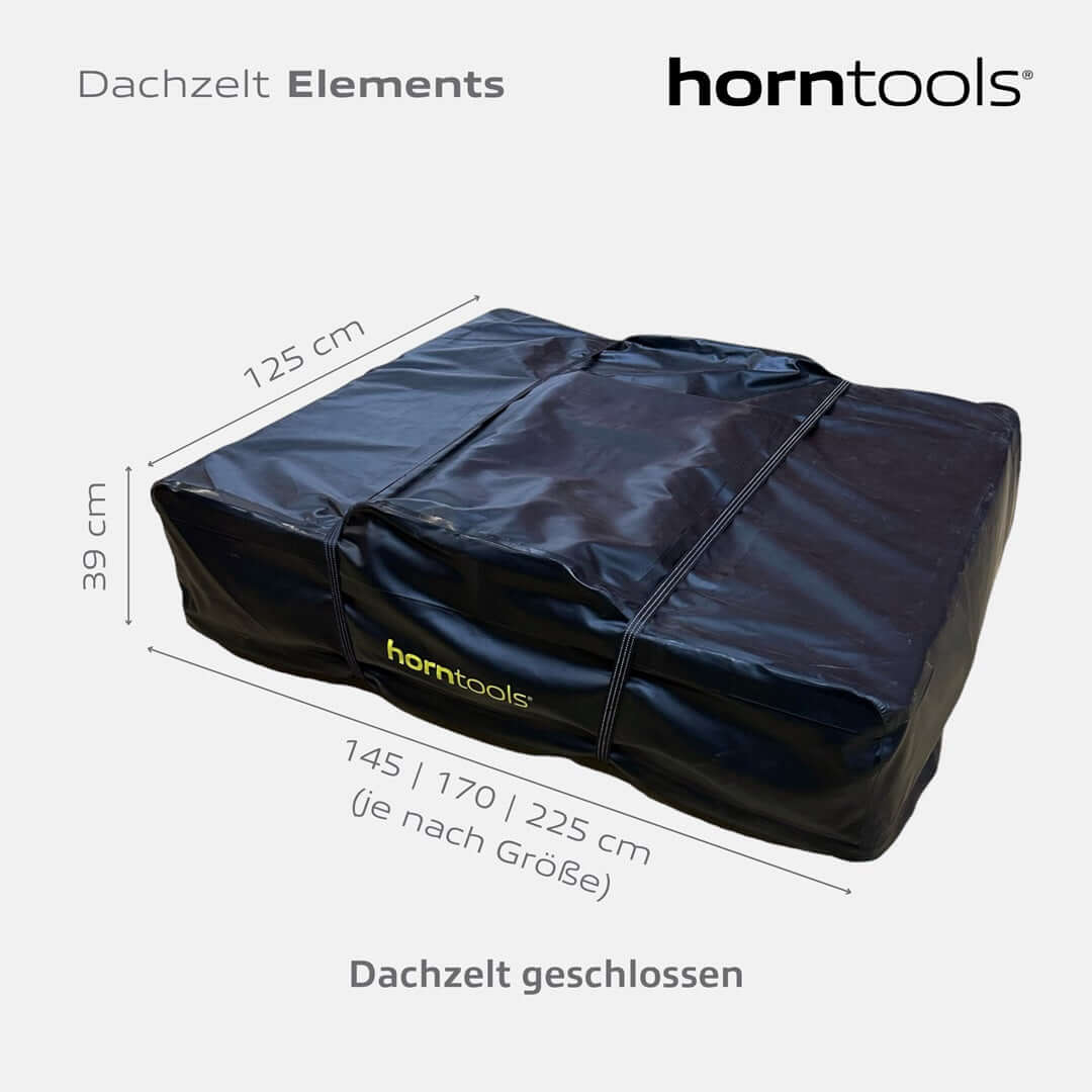 Dachzelt Elements Gen II 165 cm Midnight Stone von horntools – Dachzelt