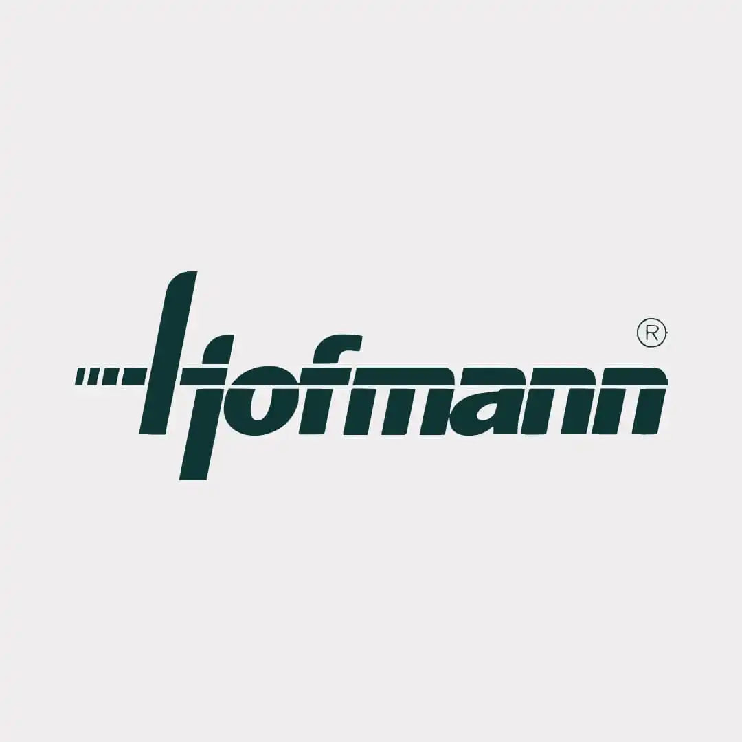 Dunkelgrünes Hofmann-Logo mit einem eingetragenen Markenzeichen.