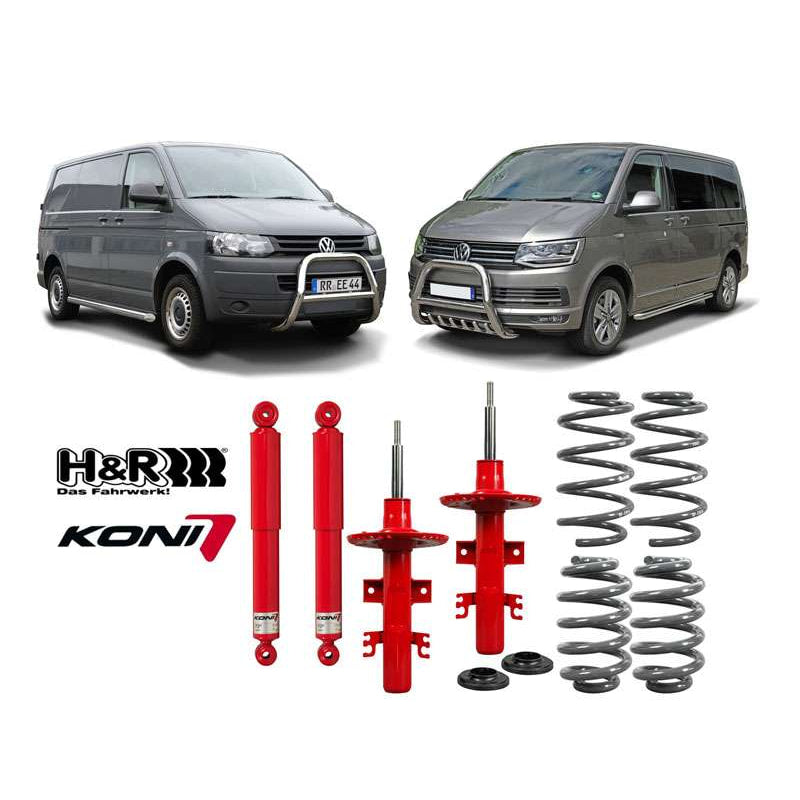 Höherlegungsfahrwerk + 40mm passend für VW T5 (2003-2015)