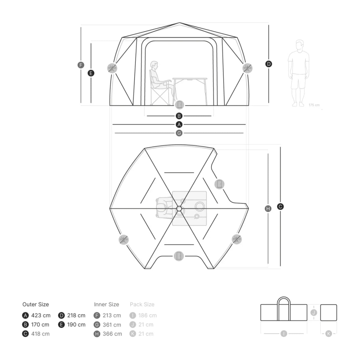 Quick Hub Hex von qeedo - Pavillon