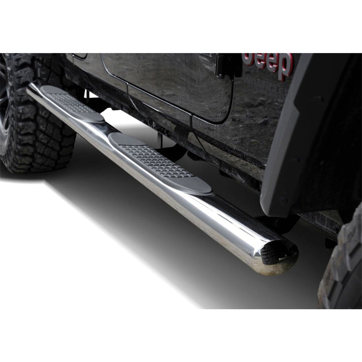 Schwellerrohre Edelstahl Ø 100 mm für Jeep Wrangler JL 4-Türer – Bild 3