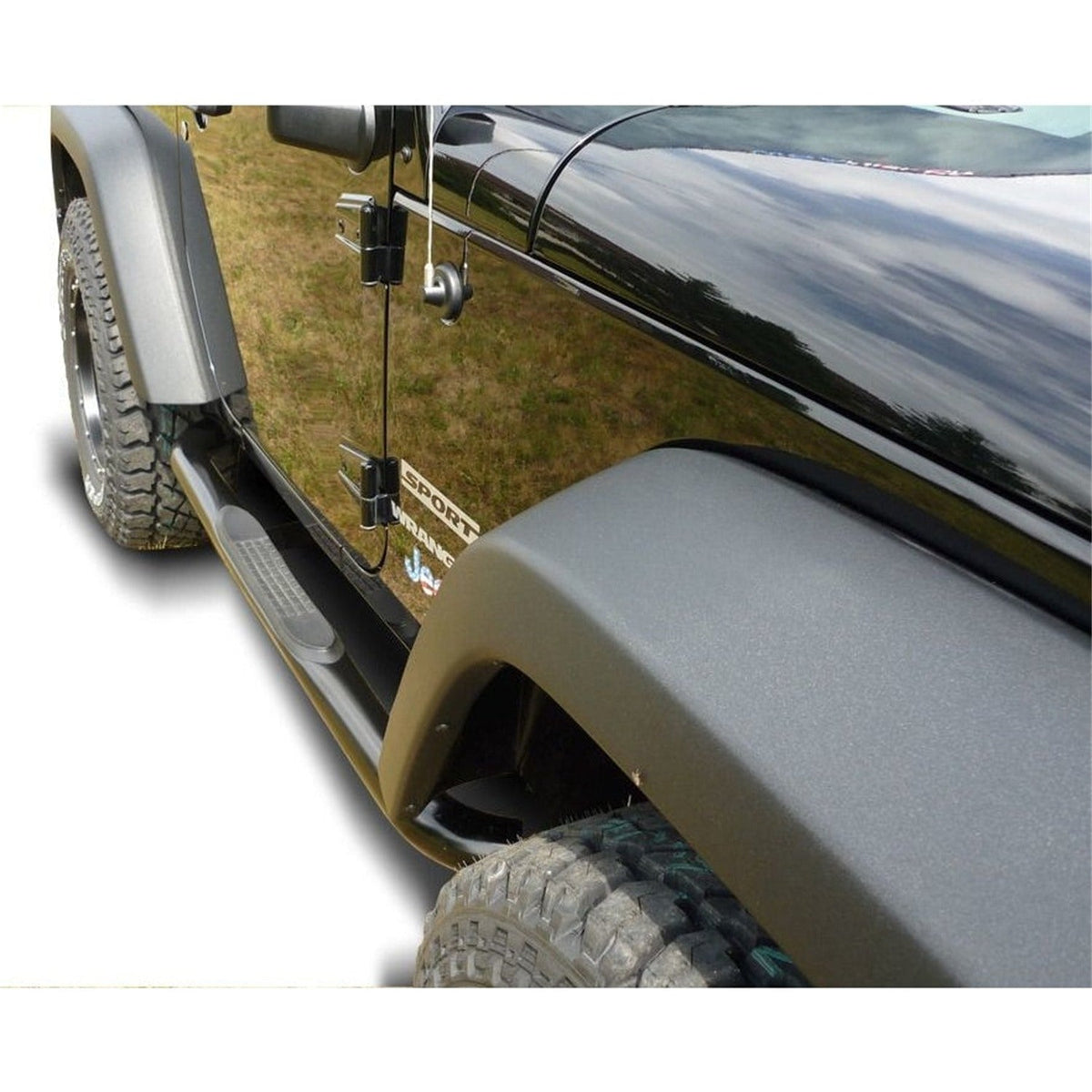 Schwellerrohre schwarz Ø 76 mm für Jeep Wrangler JK 2-Türer – Bild 3