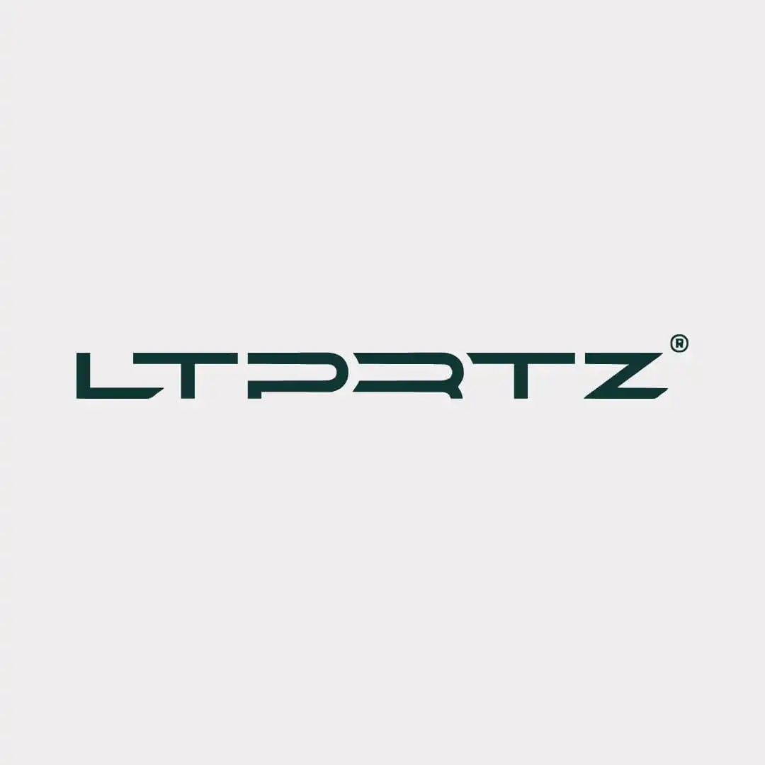 Stilisierte Text-Logo ’LTPRTZ’ in dunkelgrünen Buchstaben mit einem eingetragenen Markensymbol.