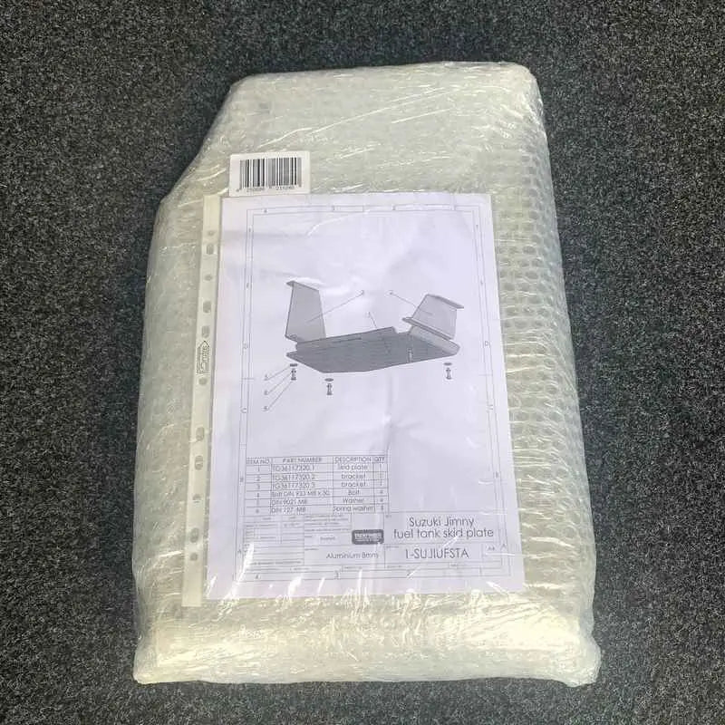 Unterfahrschutz für SUZUKI Jimny I Typ FJ TANK / HINTEN aus 8 mm Aluminium von Trekfinder