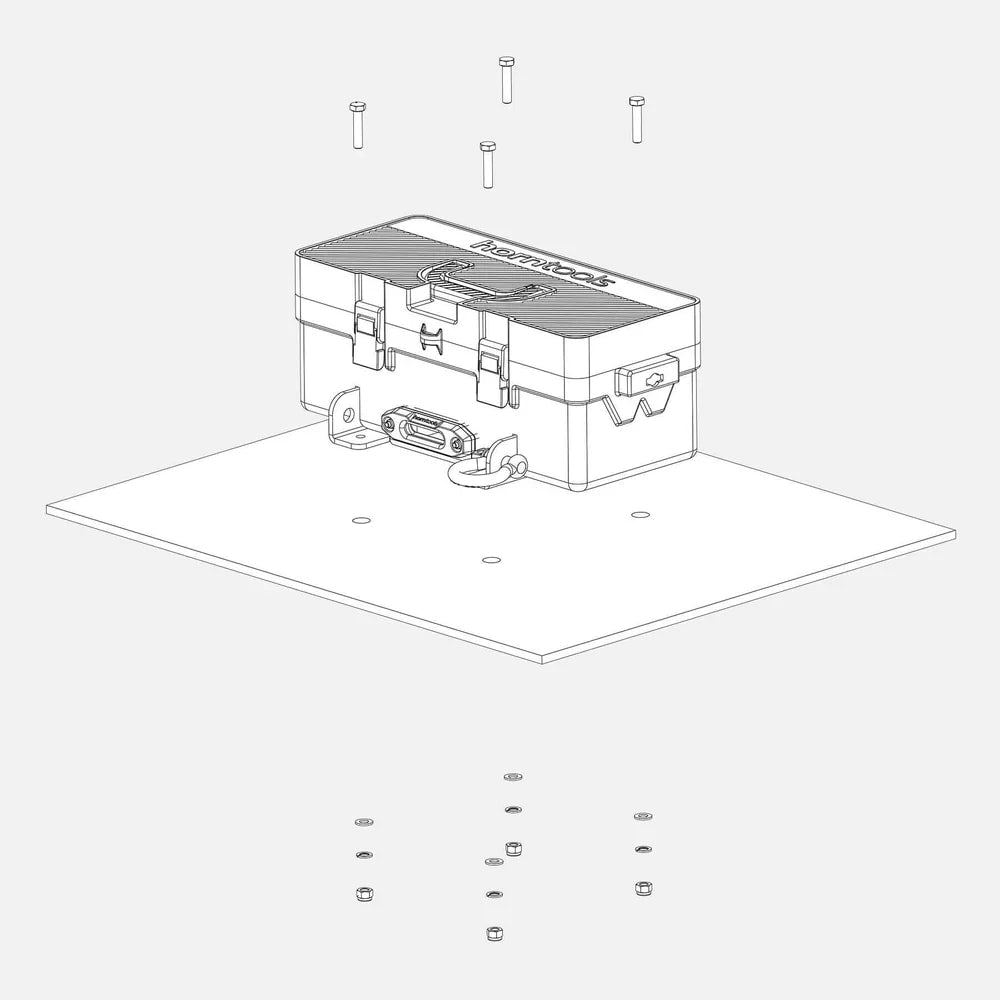 Winch Box - Mobile Seilwinde 1,8 Tonnen von Horntools
